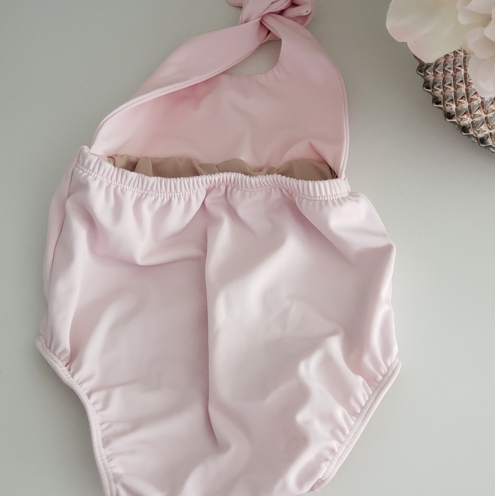 Mini Girls Swim Romper - Picture 4 of 5